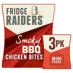 Fridge Raiders Smoky BBQ Chicken Snack Bites Protein Snack 3 x 22.5g