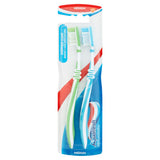 Aquafresh Clean Control Medium toothbrush twin pack, imported from the UK