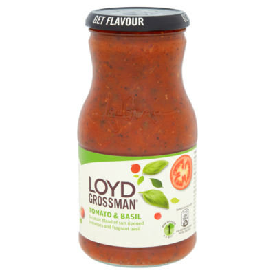Loyd Grossman Tomato & Basil Pasta Sauce 660g, UK version