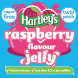 Hartley's raspberry flavour sugar free jelly crystals 23g twin pack, UK version