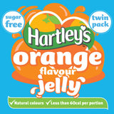 Hartley's Orange Flavour Crystal Jelly Sugar Free Twin Pack 23g, UK version