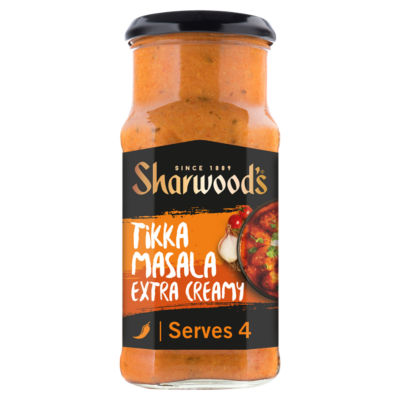 Sharwood's Indian Tikka Masala Extra Creamy curry sauce 420g (British brand)