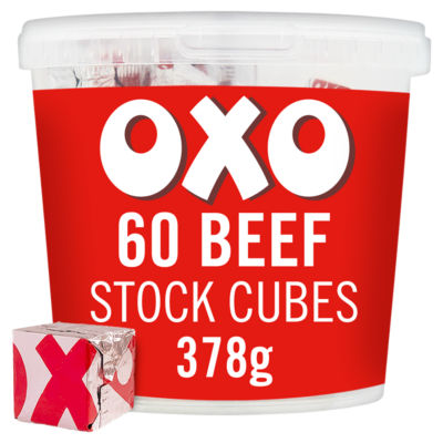 Oxo 60 beef stock cubes 378g (British brand)