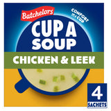 ASDA Batchelors Cup a Soup Chicken & Leek 4 Sachets 86g- Buy online at McGrocer