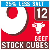 ASDA OXO 12 Reduced Salt Beef Stock Cubes 71g- Buy online at McGrocer