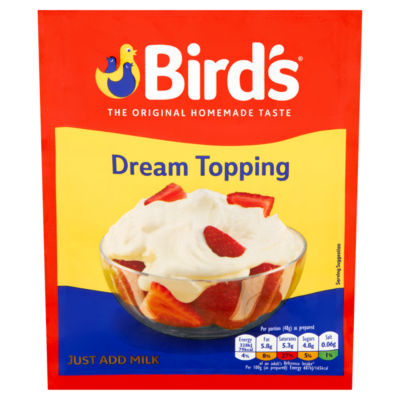 Bird's dessert topping mix 36g - British product