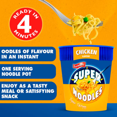 Batchelors chicken flavour instant noodle pot 75g - British product