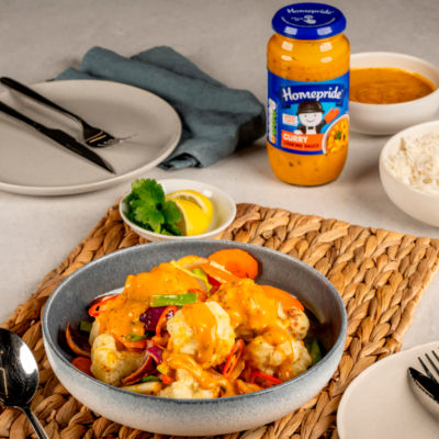 Homepride mild and creamy curry sauce 485g, UK version