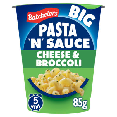 ASDA Batchelors Big Pasta 'n' Sauce Cheese and Broccoli Instant Pasta Pot 85g- Buy online at McGrocer