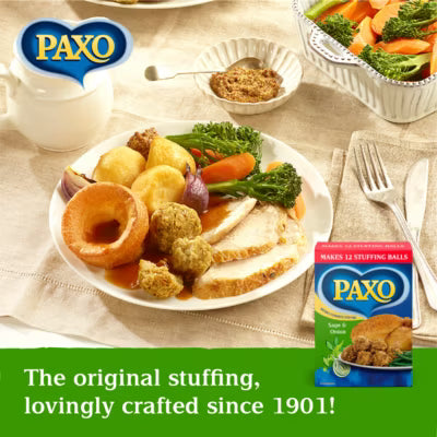 Paxo sage and onion stuffing mix 170g, imported from the UK