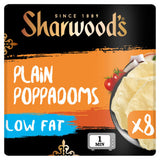 Sharwood's Low Fat Plain Poppadom 8 Pack (British brand)