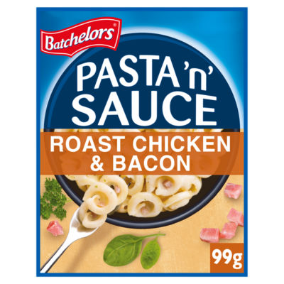 ASDA Batchelors Pasta 'n' Sauce Roast Chicken & Bacon Flavour Instant Pasta Sachet 99g- Buy online at McGrocer