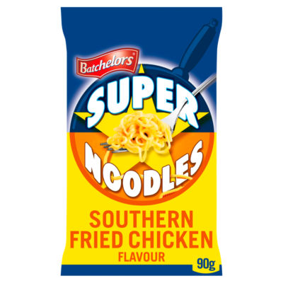 Bloc de nouilles Batchelors Super Noodles saveur poulet frit du sud 90g