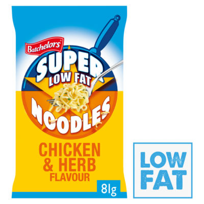 Batchelors Super Noodles Chicken Herb flavour 81g noodle block - British product