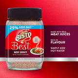 Bisto reduced salt beef gravy granules 390g - British product