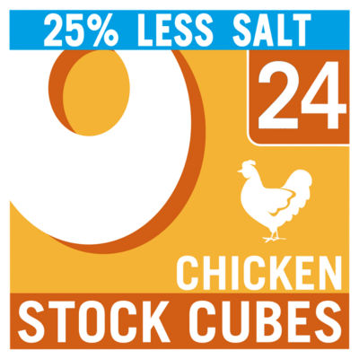 Oxo Reduced Salt Chicken Stock Cubes 142g, imported from the UK