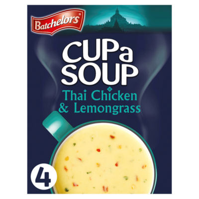 Batchelors Tassen-Suppe Thai Huhn & Lemongrass 4 Instant-Suppenbeutel 88 g