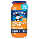 Homepride creamy tomato and cheddar pasta bake sauce 485g, UK version