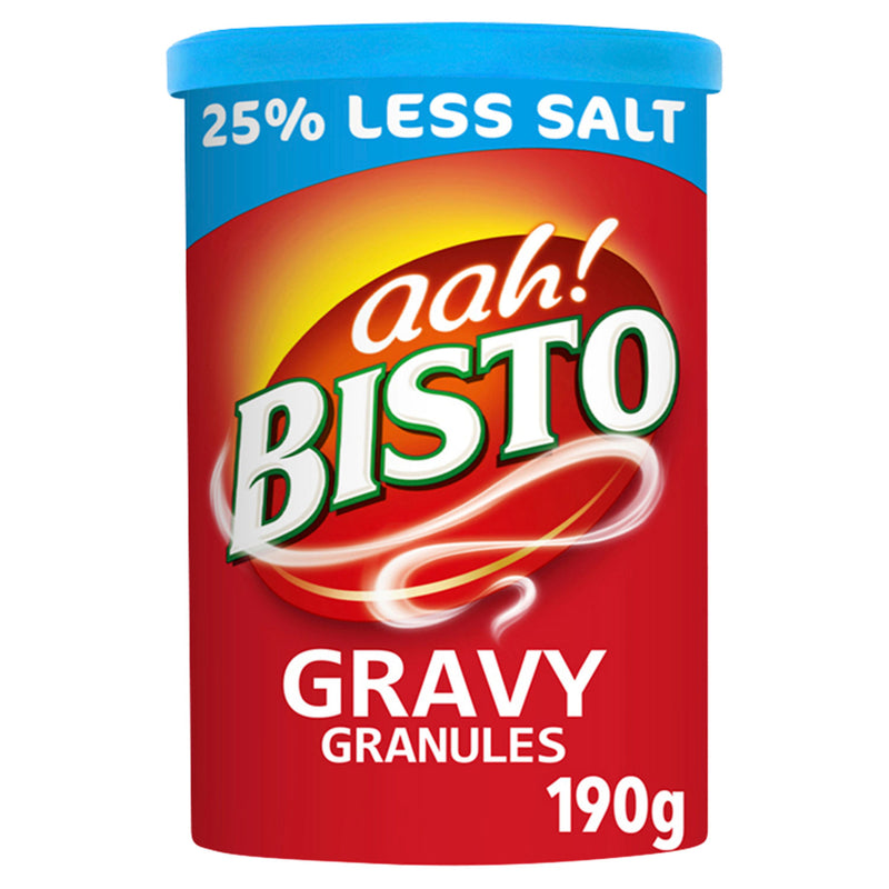 Bisto reduced salt gravy granules 190g - British product