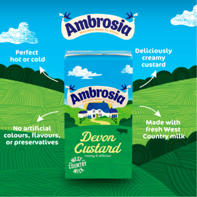 Ambrosia Devon custard 1kg - British product