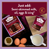 Mr Kipling triple chocolate cake mix 416g, imported from the UK