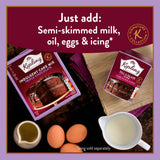 Mr Kipling triple chocolate cake mix 416g, imported from the UK