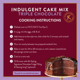 Mr Kipling triple chocolate cake mix 416g, imported from the UK
