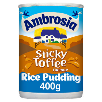 Ambrosia sticky toffee rice pudding 400g - British product