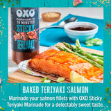 OXO Sticky Teriyaki Marinade Sauce 280g, imported from the UK