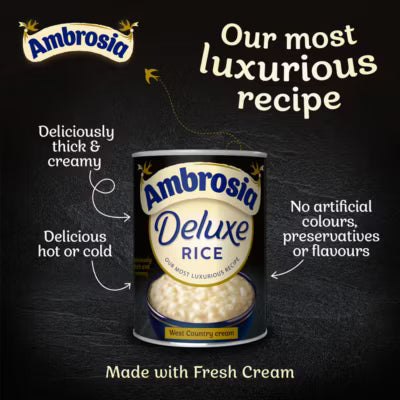 Ambrosia Deluxe Rice Pudding 400g can - British product