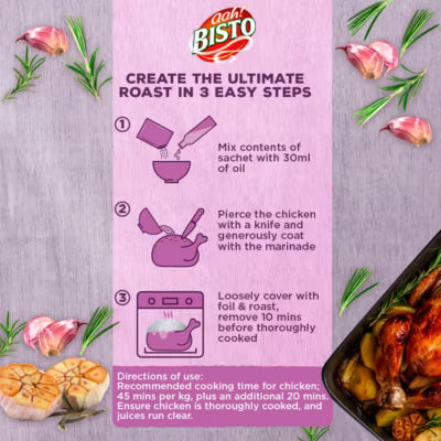 Bisto Roast Garlic & Herb Chicken Marinade 25g - British product