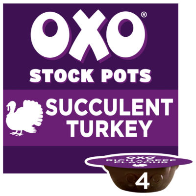 Oxo turkey stock pots with bay and parsley 80g (British brand)