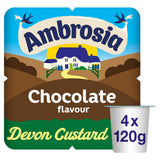 ASDA Ambrosia Chocolate Custard Dessert Snack Pots Multipack 4 x 120g- Buy online at McGrocer