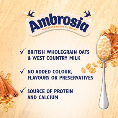 Ambrosia sweet cinnamon porridge pot 210g (British brand)