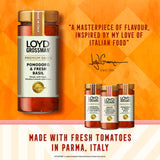 Loyd Grossman Pomodoro and Fresh Basil pasta sauce 290g (British brand)