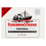 ASDA Fishermans Friend Original Menthol & Eucalyptus Flavour Throat Lozenges 3 x 25g (75g)- Buy online at McGrocer