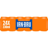 IRN-BRU regular soft drink 24x330ml, imported from the UK