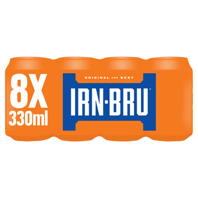 ASDA IRN-BRU Regular Soft Drink Can Multipack 8x330ml- Buy online at McGrocer