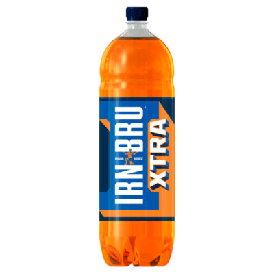 IRN-BRU Xtra no sugar soft drink 2L, imported from the UK