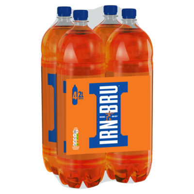 Irn-Bru carbonated soft drink 4 x 2 Litre multipack - British product