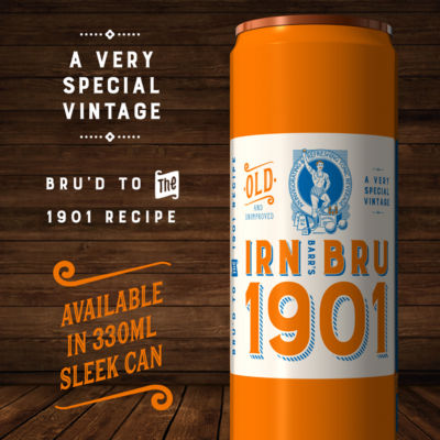 IRN-BRU 1901 soft drink multipack 4x330ml, UK version