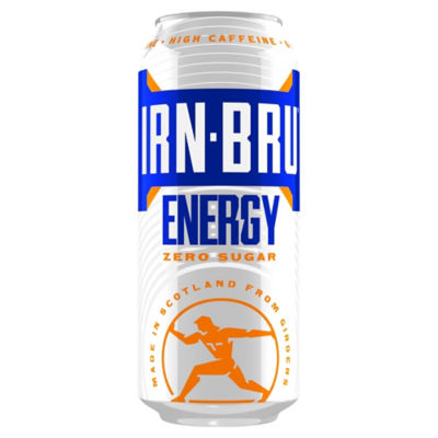 Irn-Bru Energy Zero Sugar 500ml energy drink (British brand)