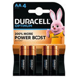 ASDA Duracell Optimum AA Alkaline Batteries (4 Pack)- Buy online at McGrocer