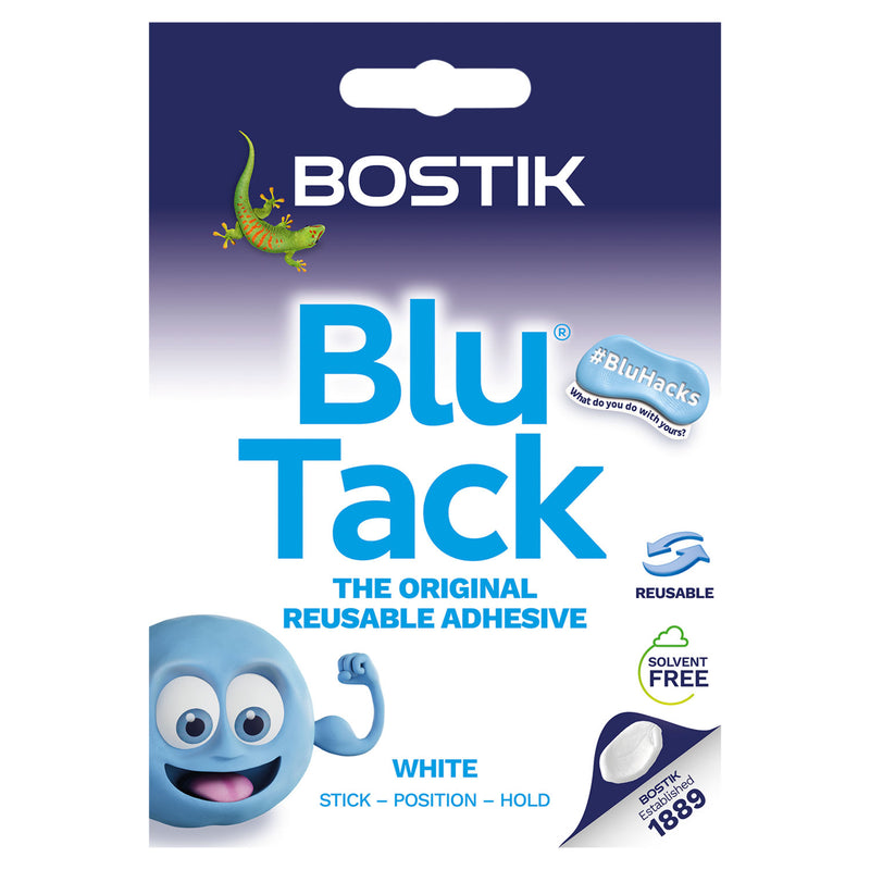 Bostik Blu Tack White reusable adhesive - British product
