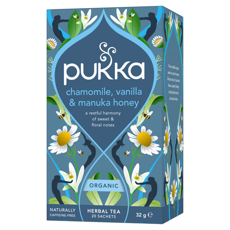 Pukka chamomile vanilla manuka honey tea 20 bags (British brand)