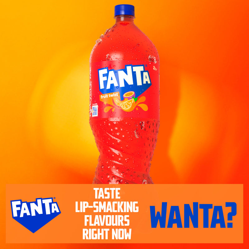 Fanta Fruit Twist sparkling drink 2L (British brand)