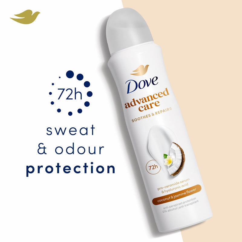 Dove antiperspirant deodorant Coconut Jasmine 200ml, UK version