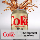 Diet Coke caffeine-free cola 8x330ml cans, UK version