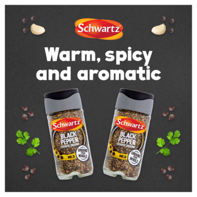 Schwartz mild coarse ground black pepper 33g (British brand)