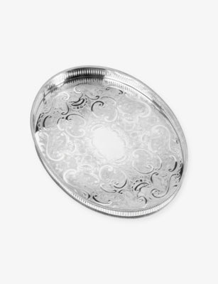 Arthur Price silver-plated oval tray 39cm (British brand)